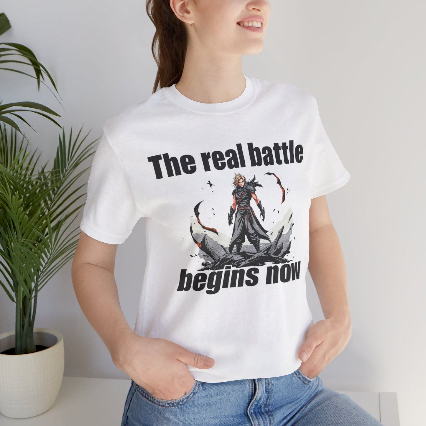 Comic style Now the real battle tee