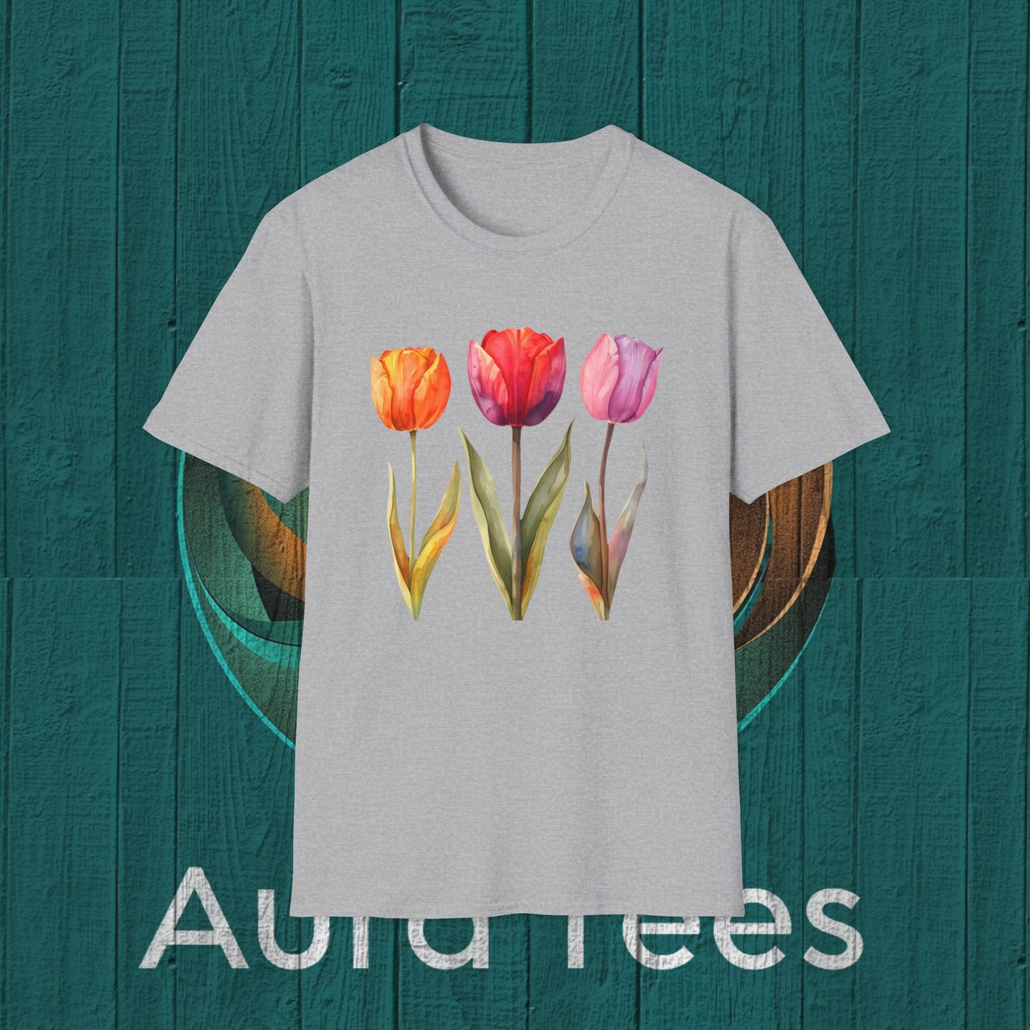 waterolor tulip tee
