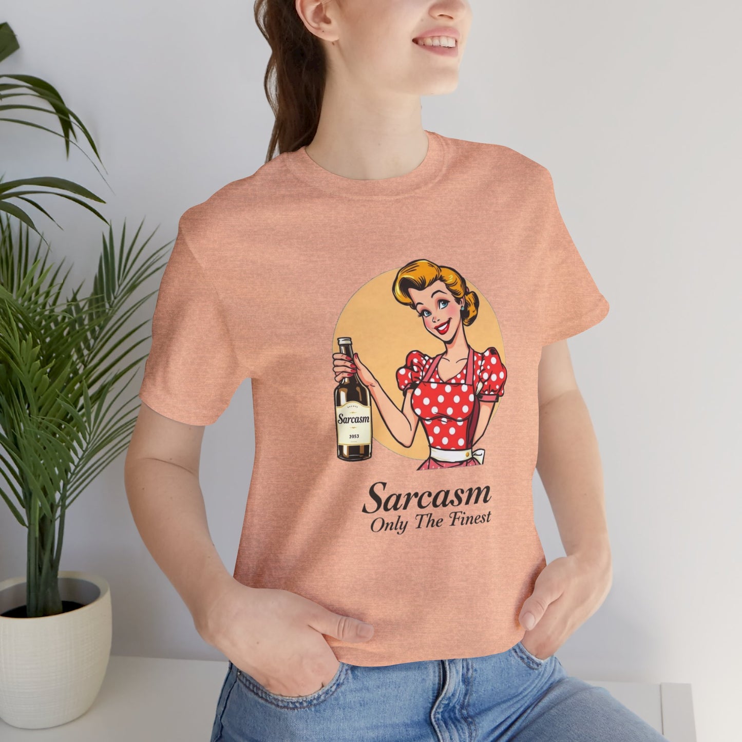 retro housewife sarcasm tee