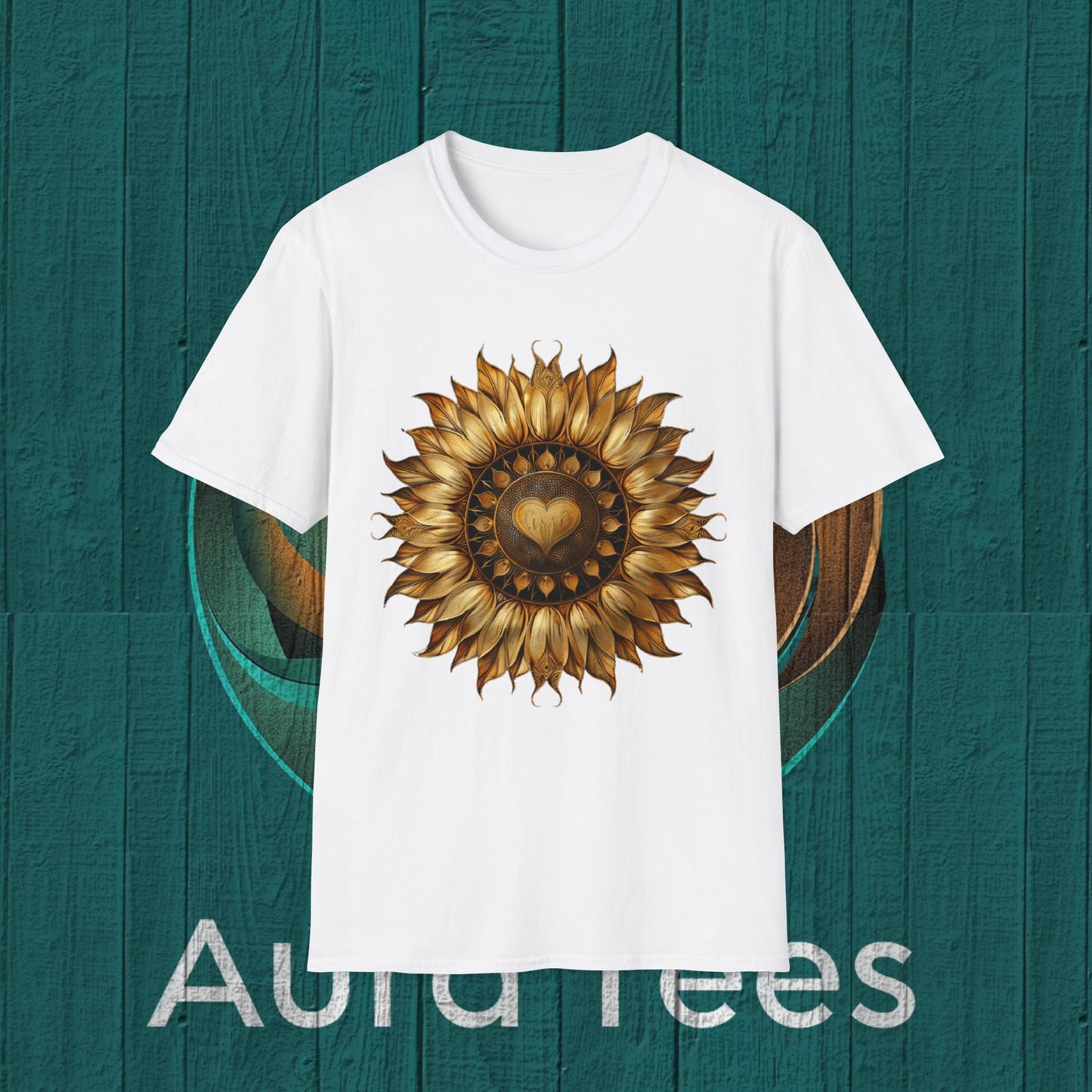 large heart sunflower tee