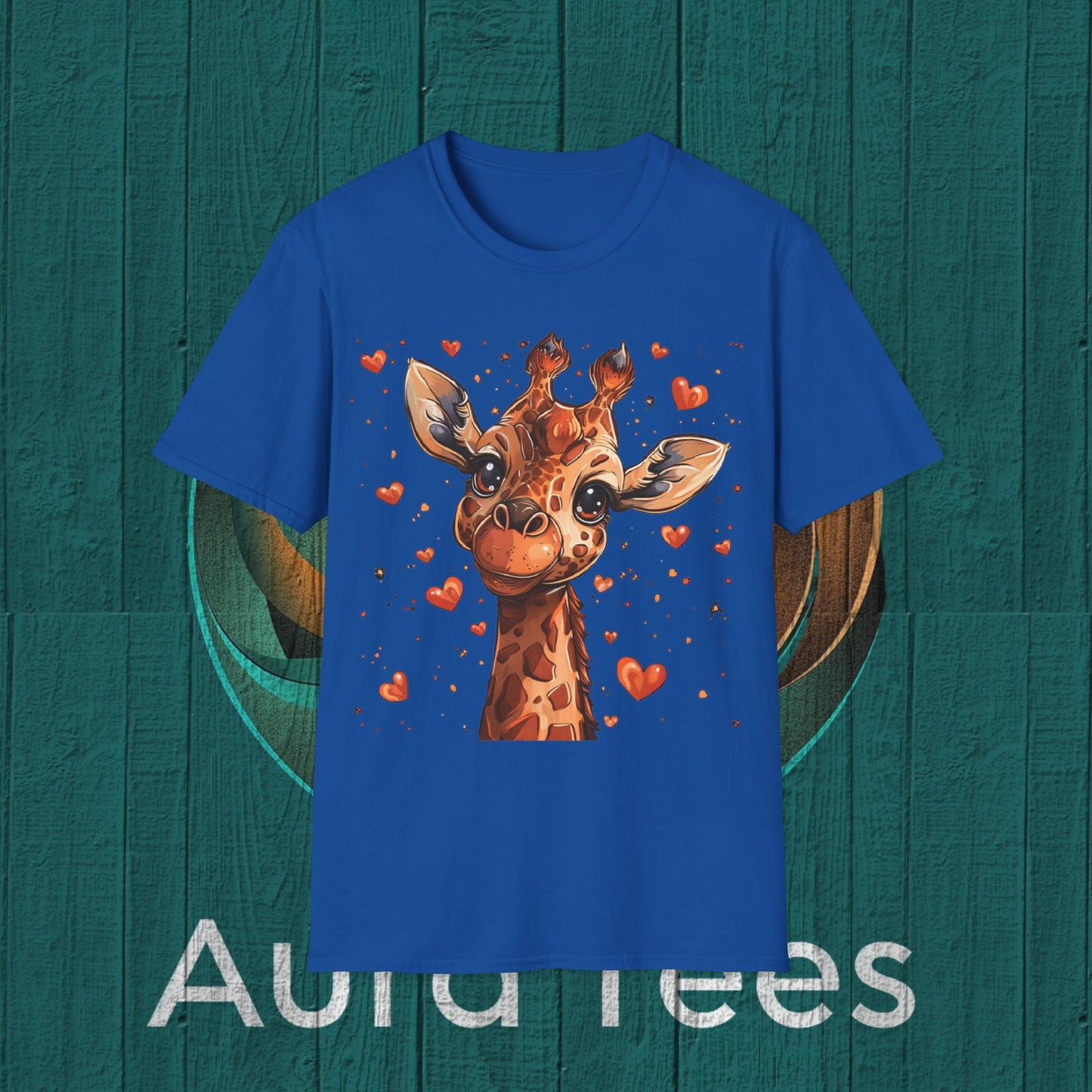 cute giraffe graphic tee