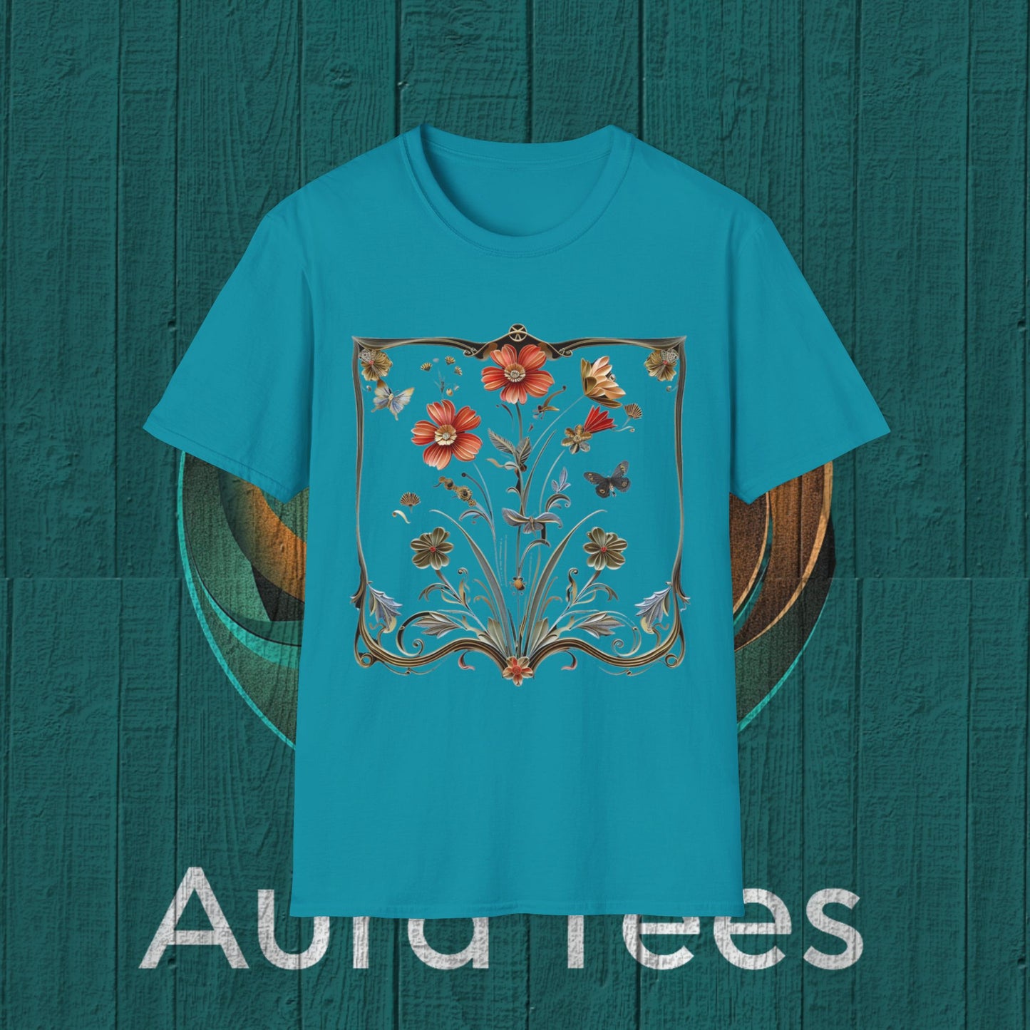 paper quill wild flowers tee