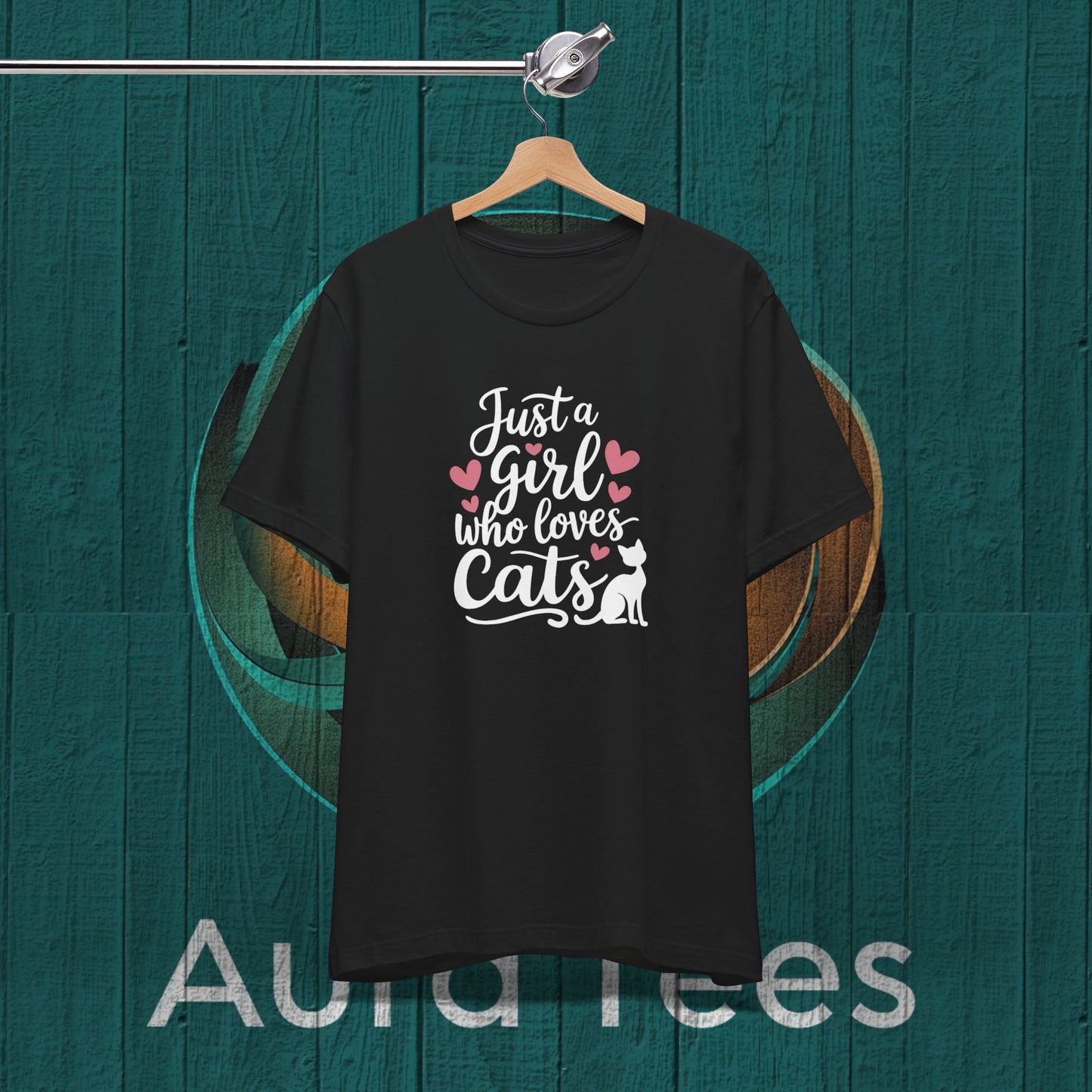 just a girl cats tee