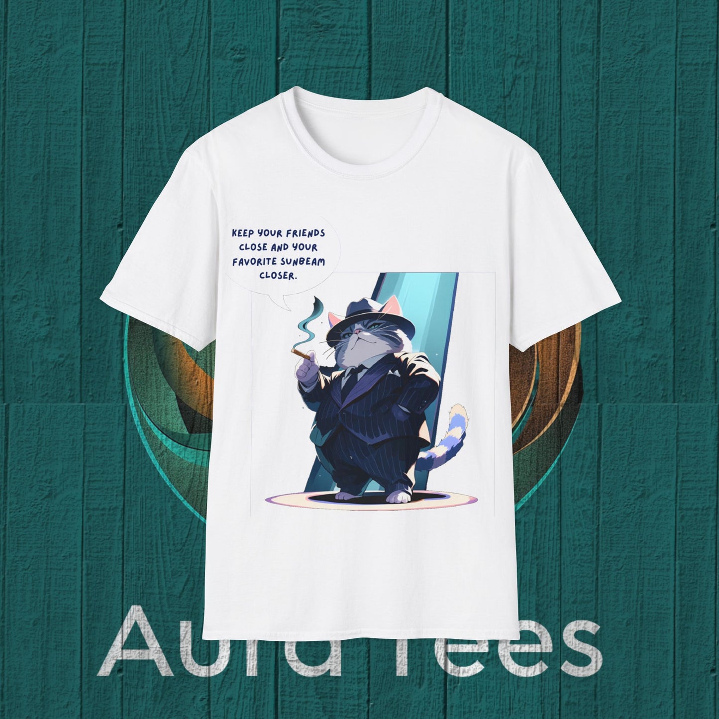 cat mafioso sunbeam tee