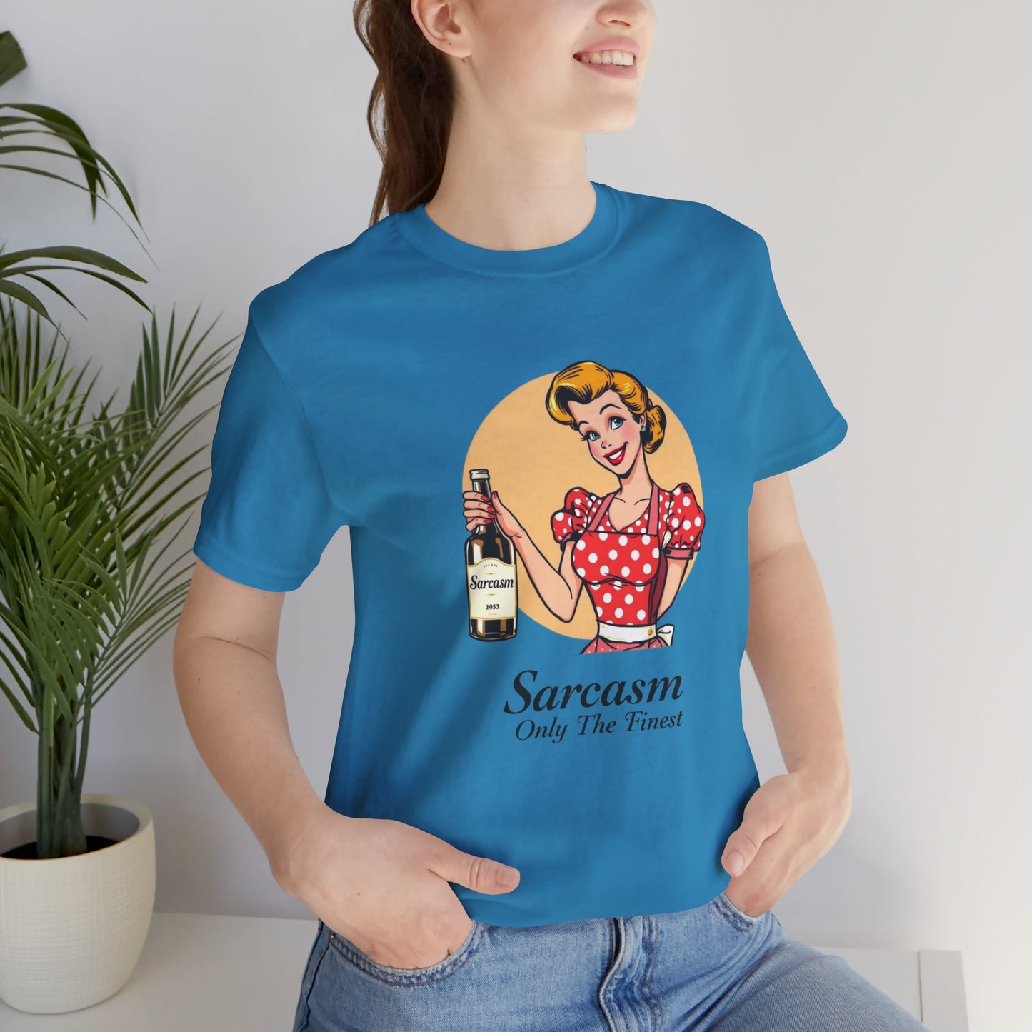 retro housewife sarcasm tee