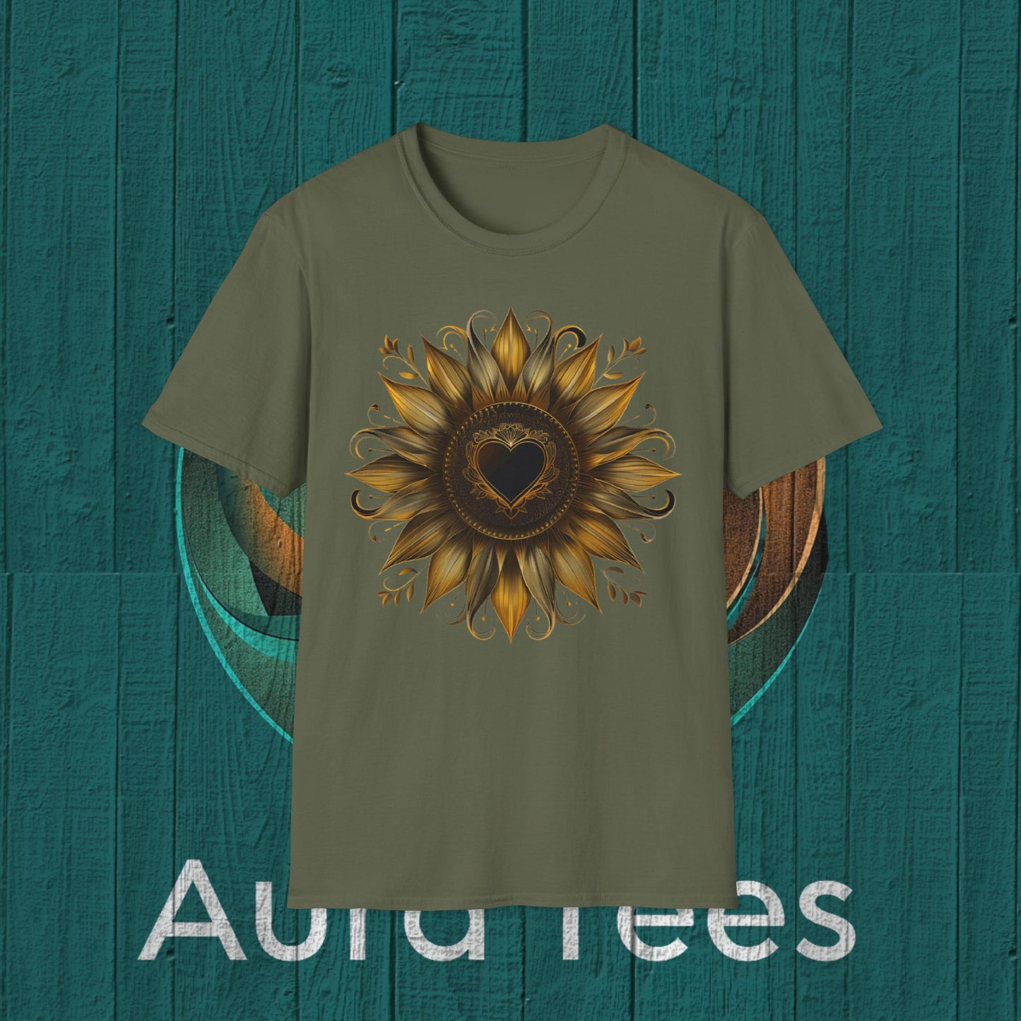 heart sunflower tee