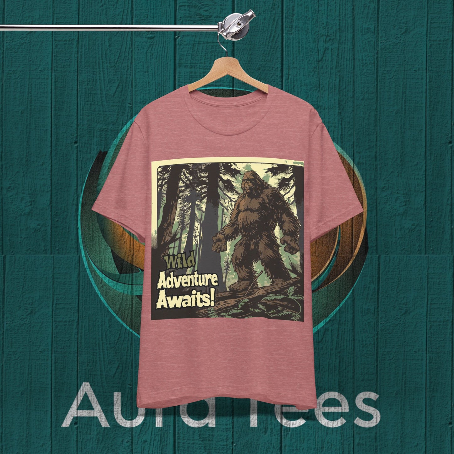 wild adventure awaits vintage poster sasquatch tee