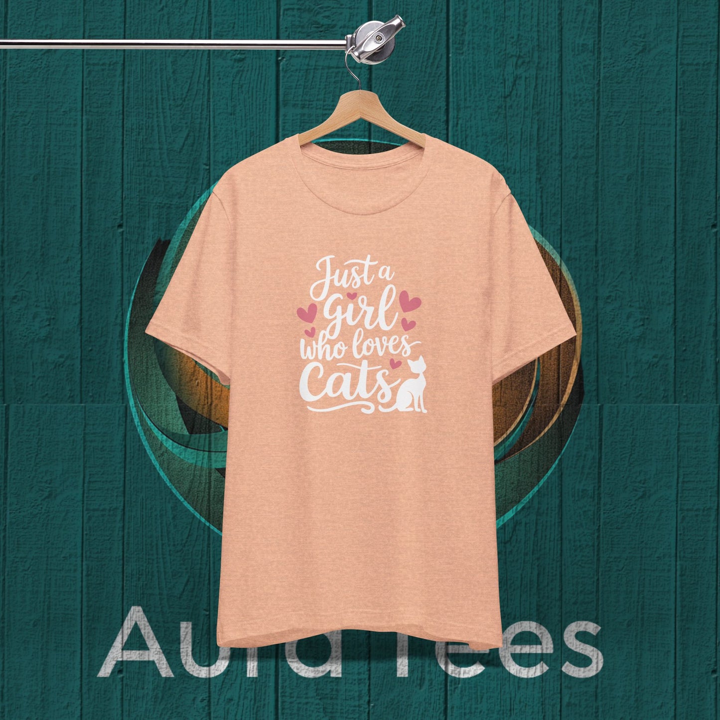 just a girl cats tee