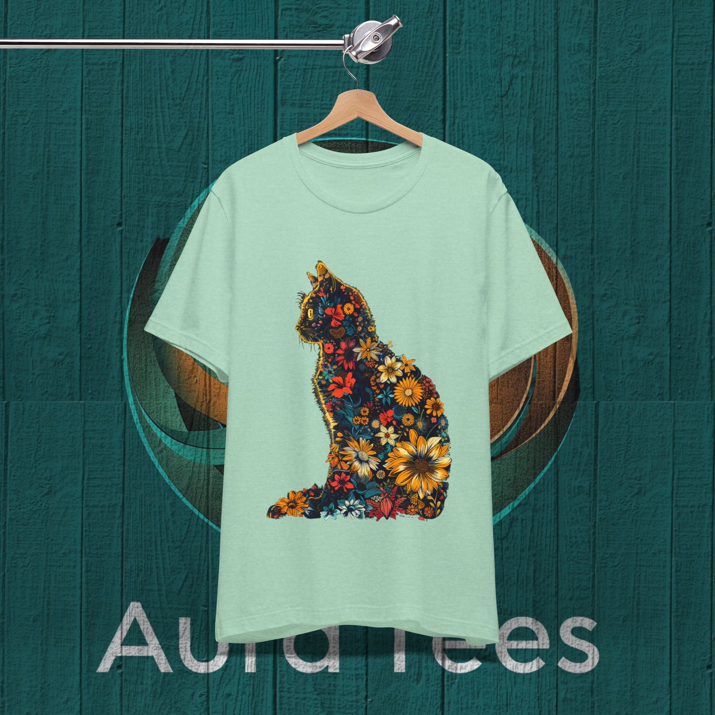 flower cat tee