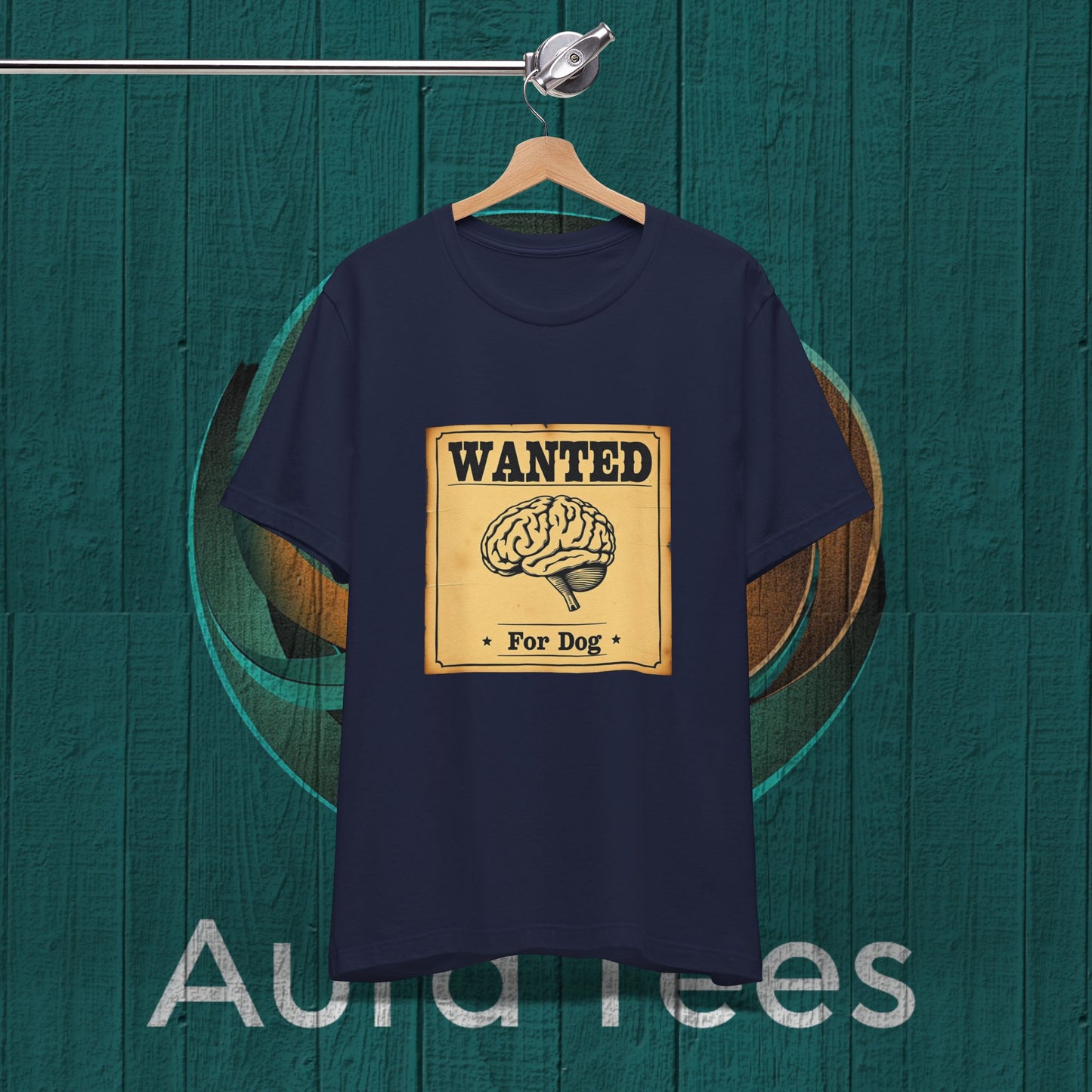 Dog brain wanted poster tee