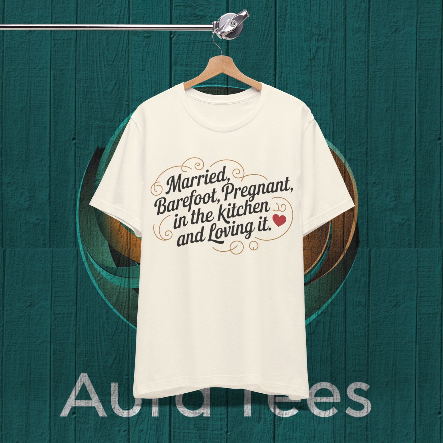 barefoot pregnant tee