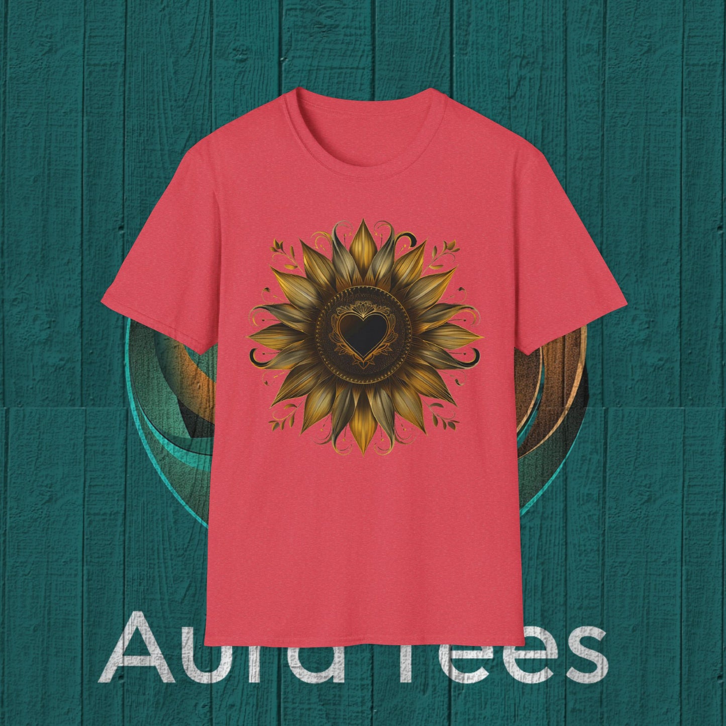 heart sunflower tee