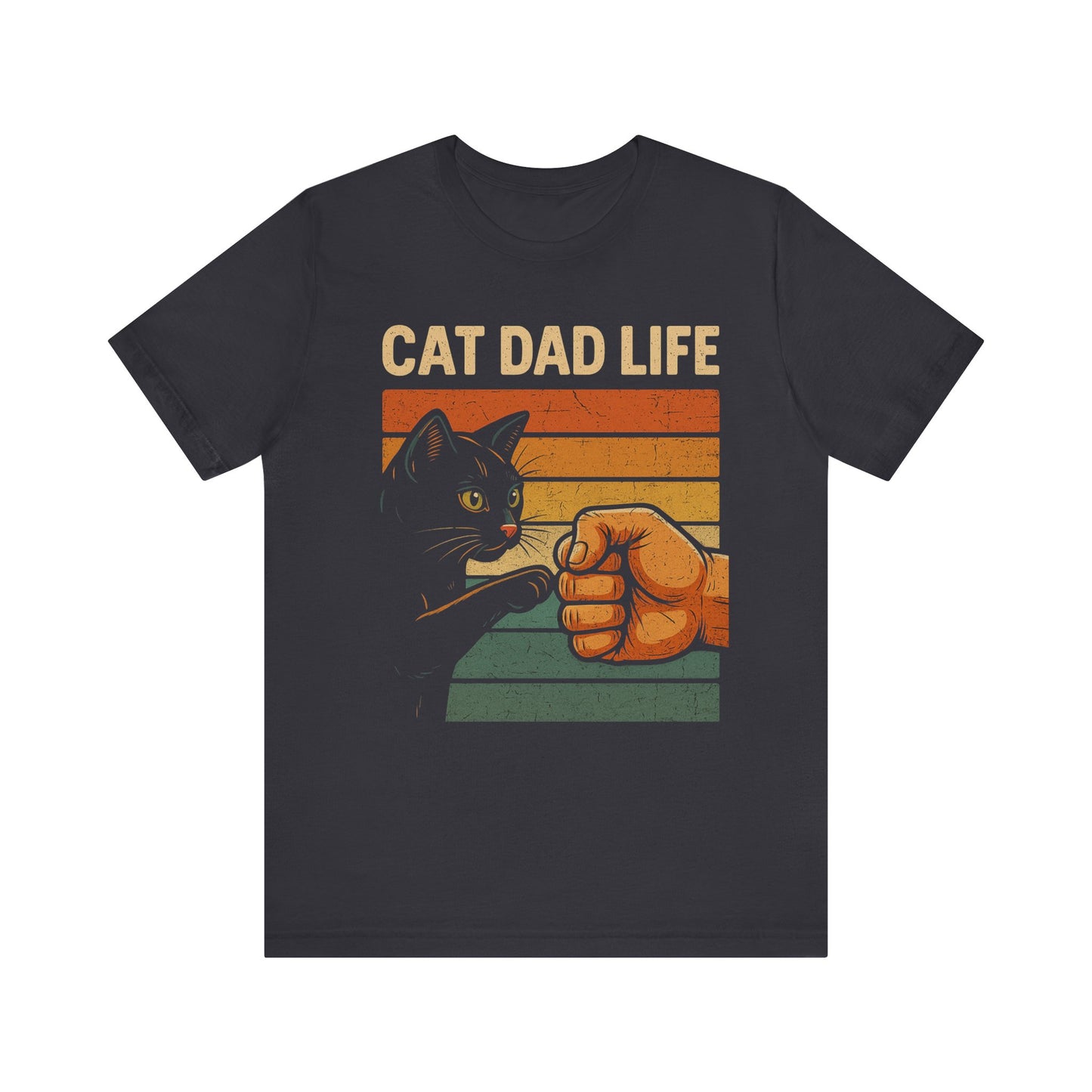 cat dad life tee