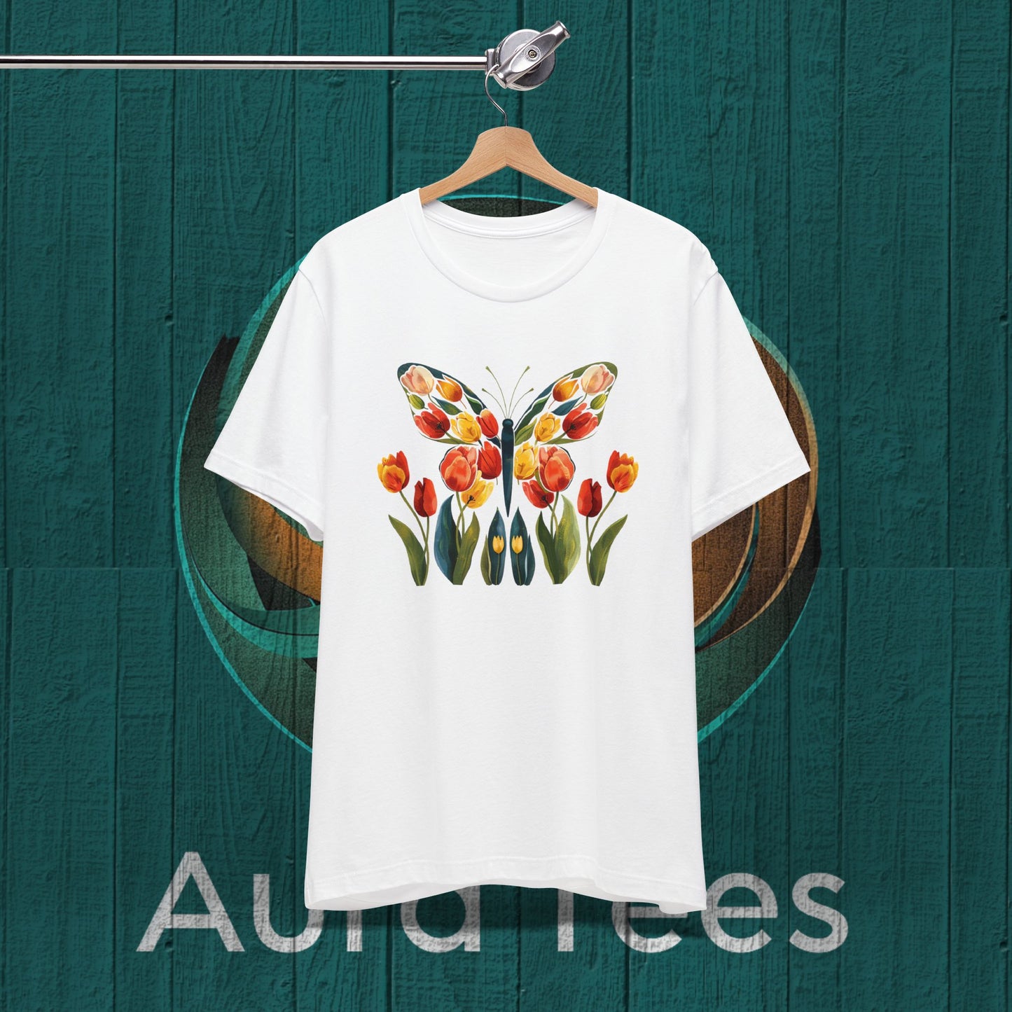 Butterfly tulips tee