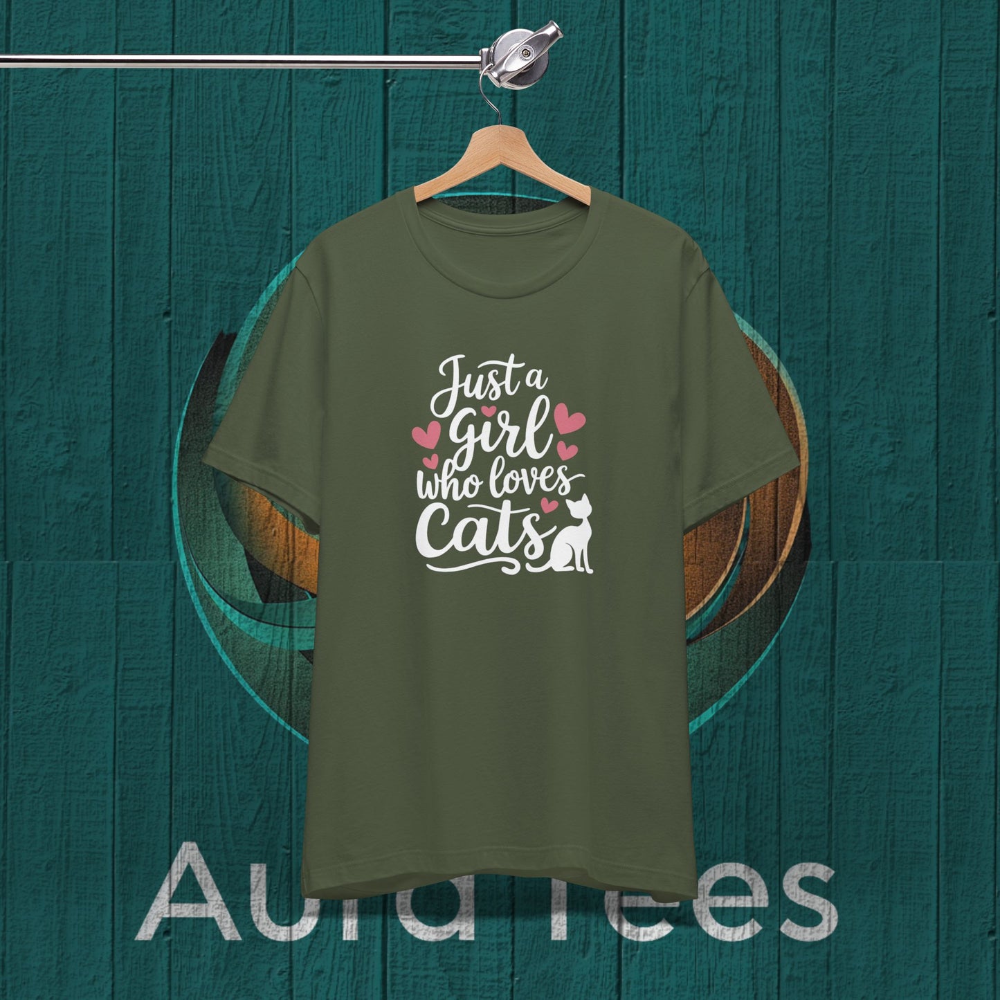 just a girl cats tee
