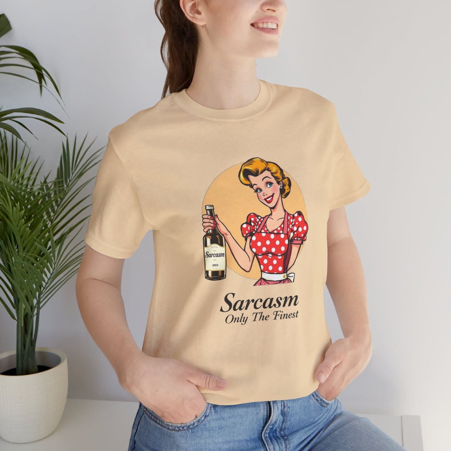 retro housewife sarcasm tee