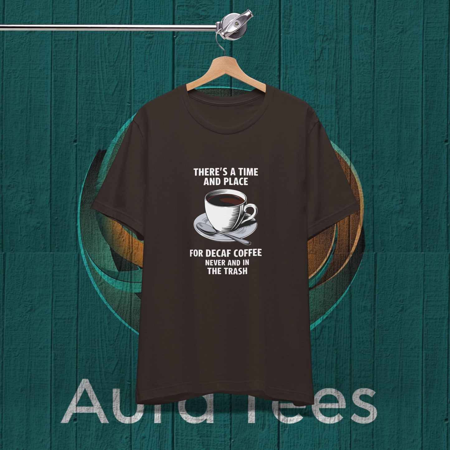 funny decaf coffee tee