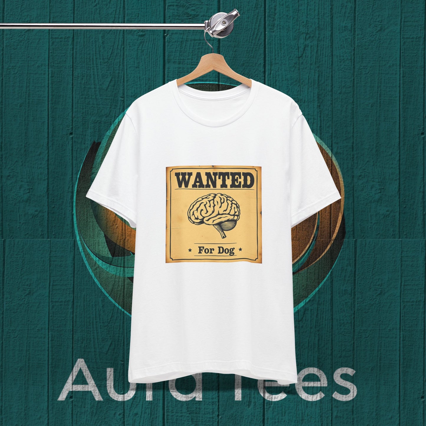 Dog brain wanted poster tee