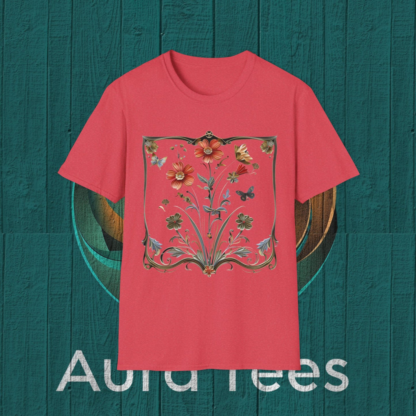 paper quill wild flowers tee