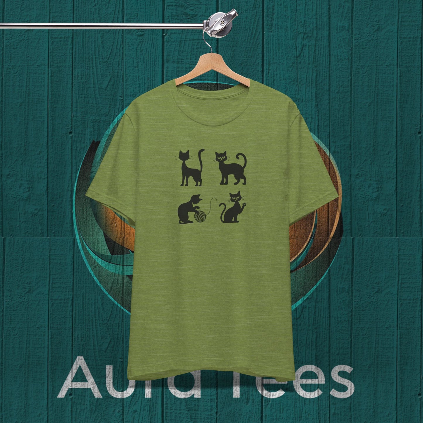 4 cats cat tee