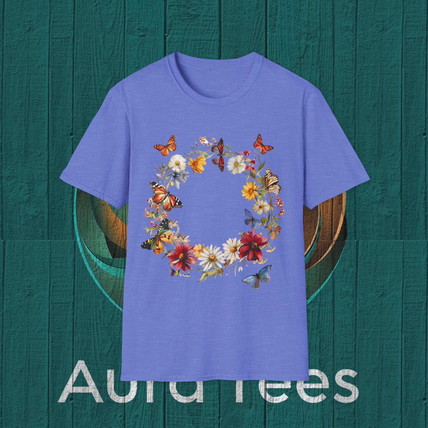 flower butterfly ring tee
