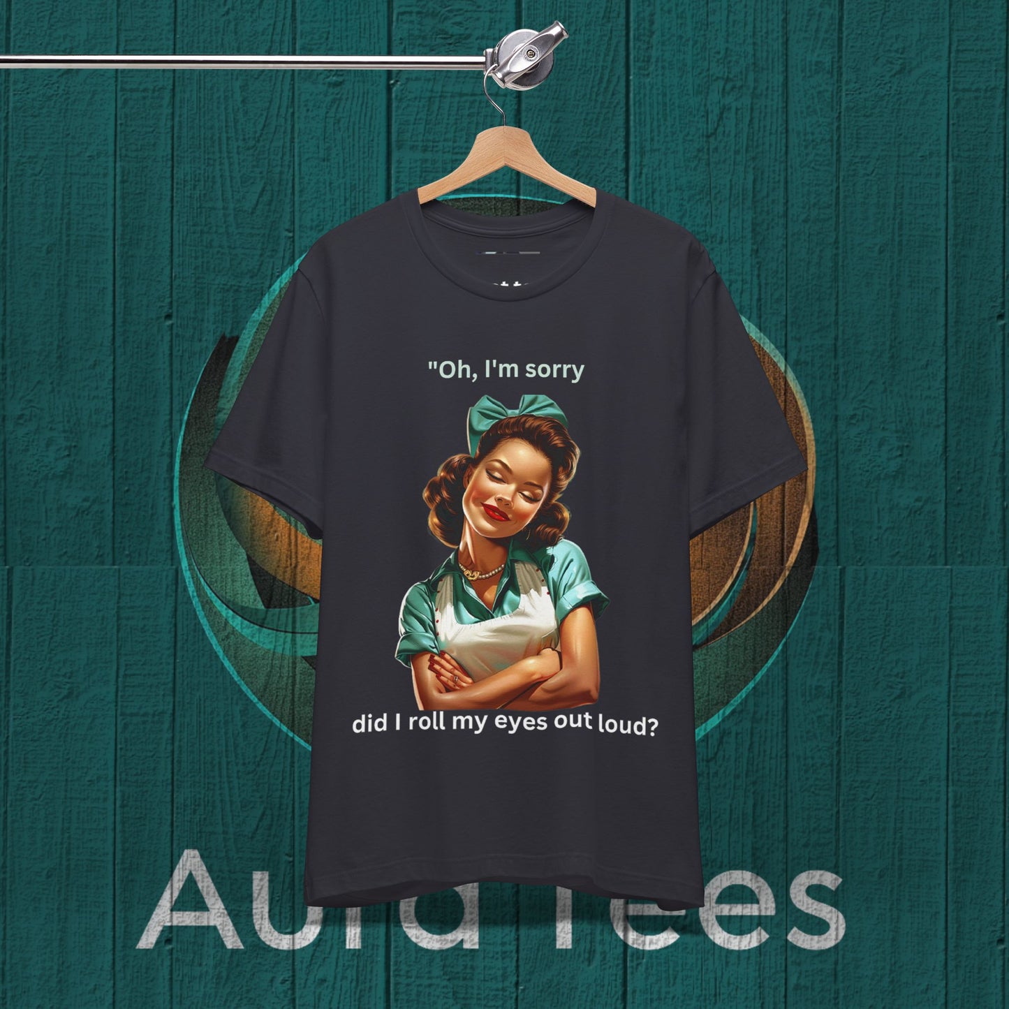retro sarcastic house wife light print tee
