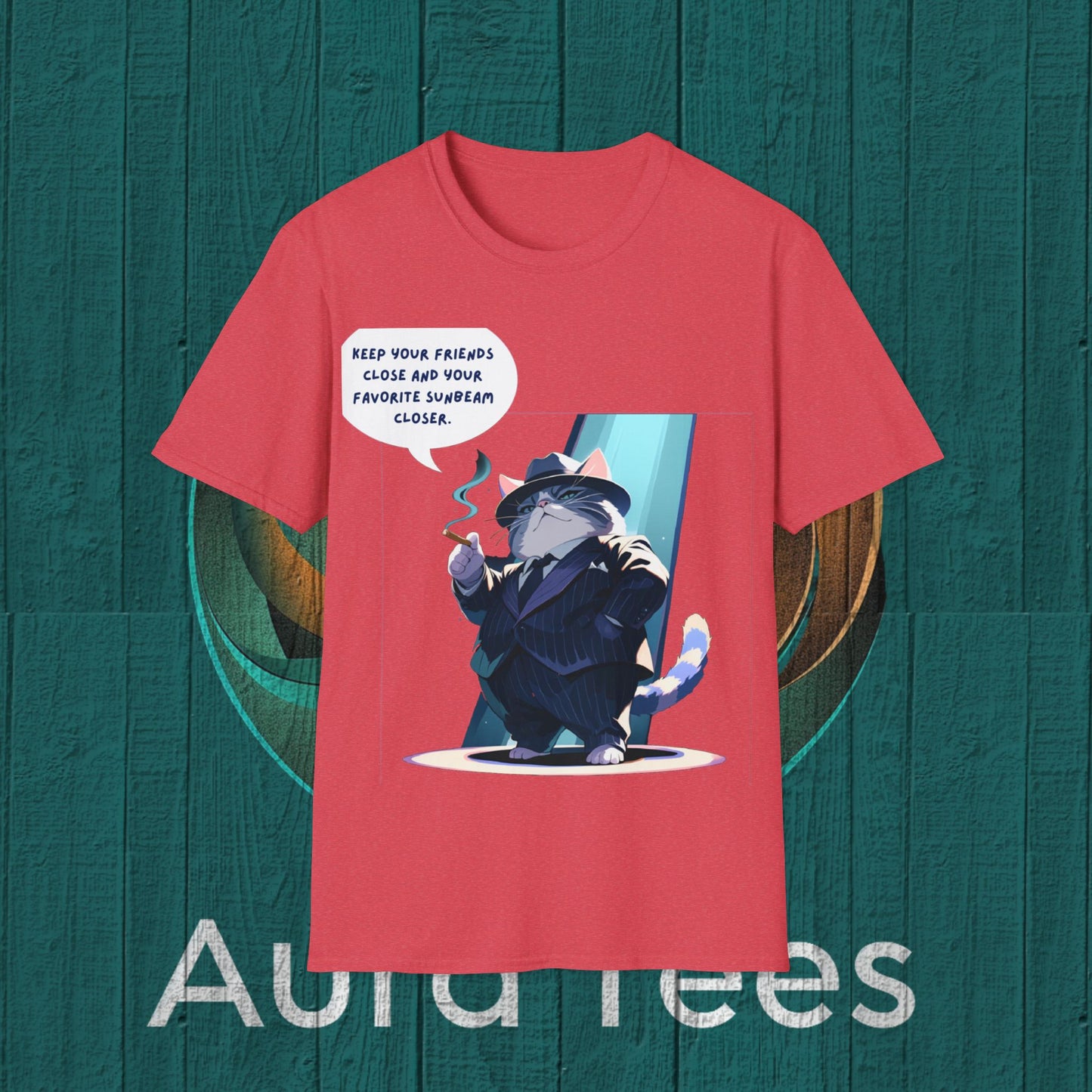 cat mafioso sunbeam tee