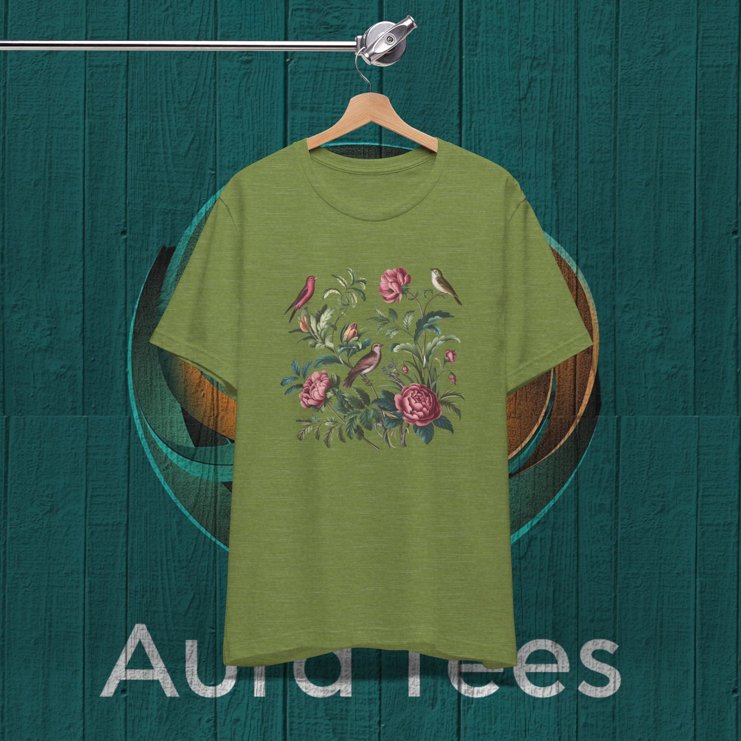 vintage floral birds tee