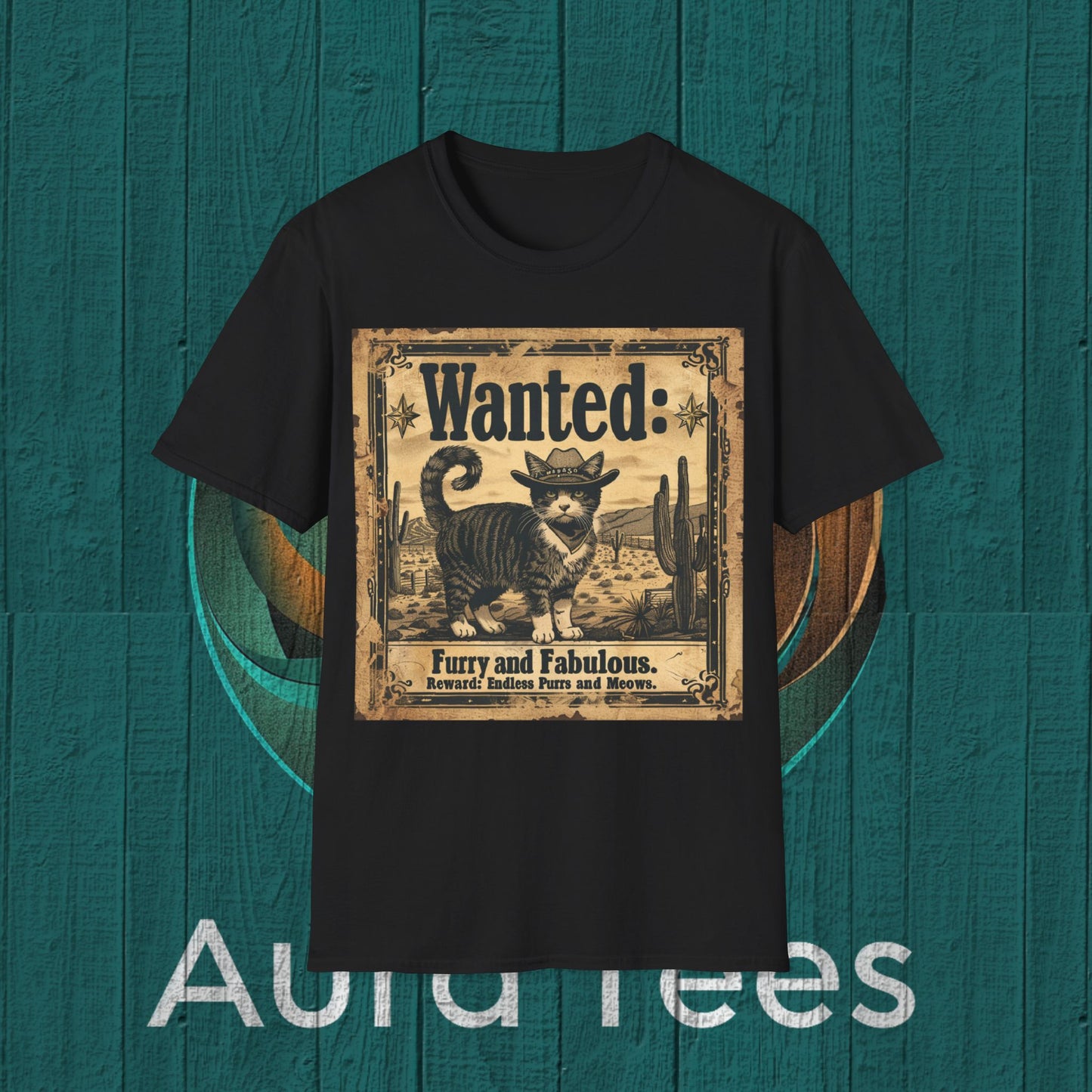 vintage kitty "wanted" poster tee