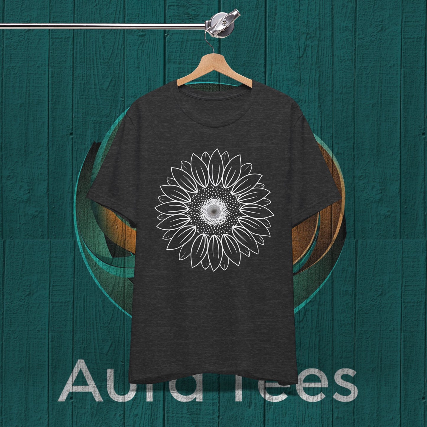 sunflower mandala gardening tee