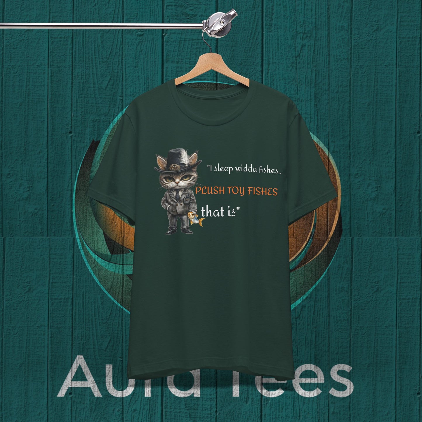 cat mafiso plush fishes tee