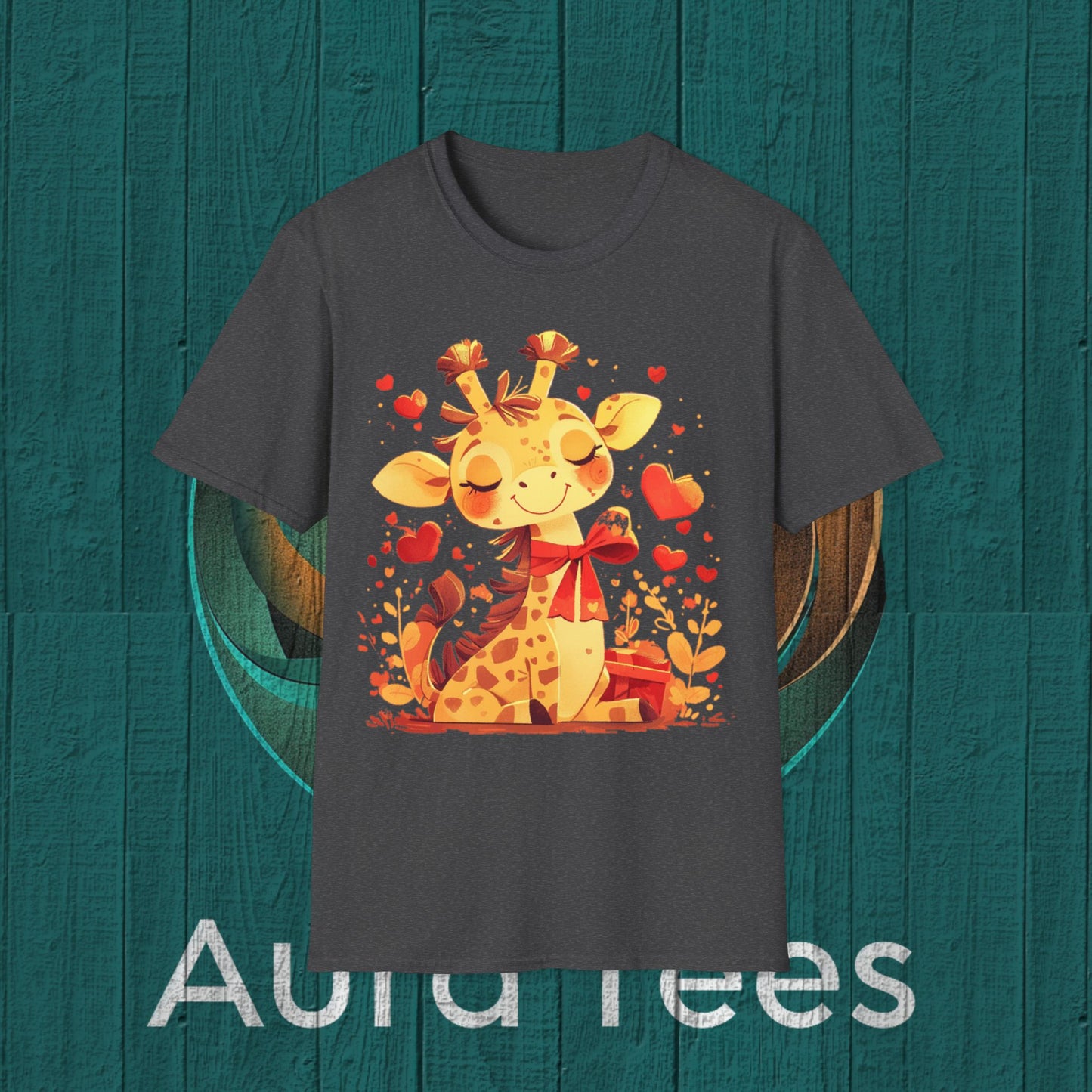 kiddie giraffe graphic tee