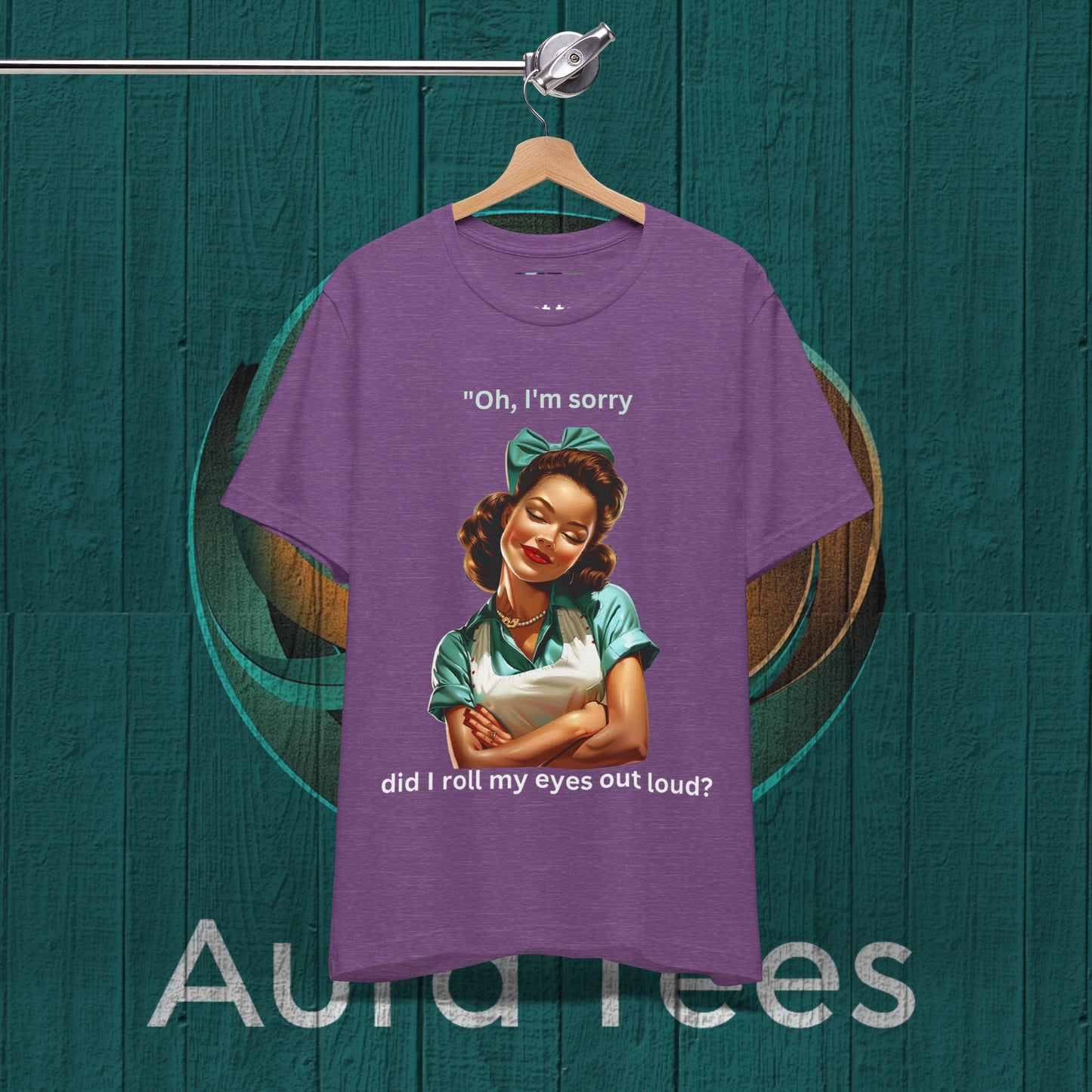 retro sarcastic house wife light print tee
