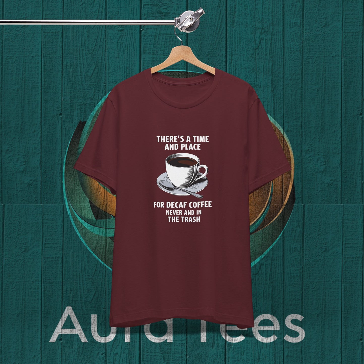 funny decaf coffee tee