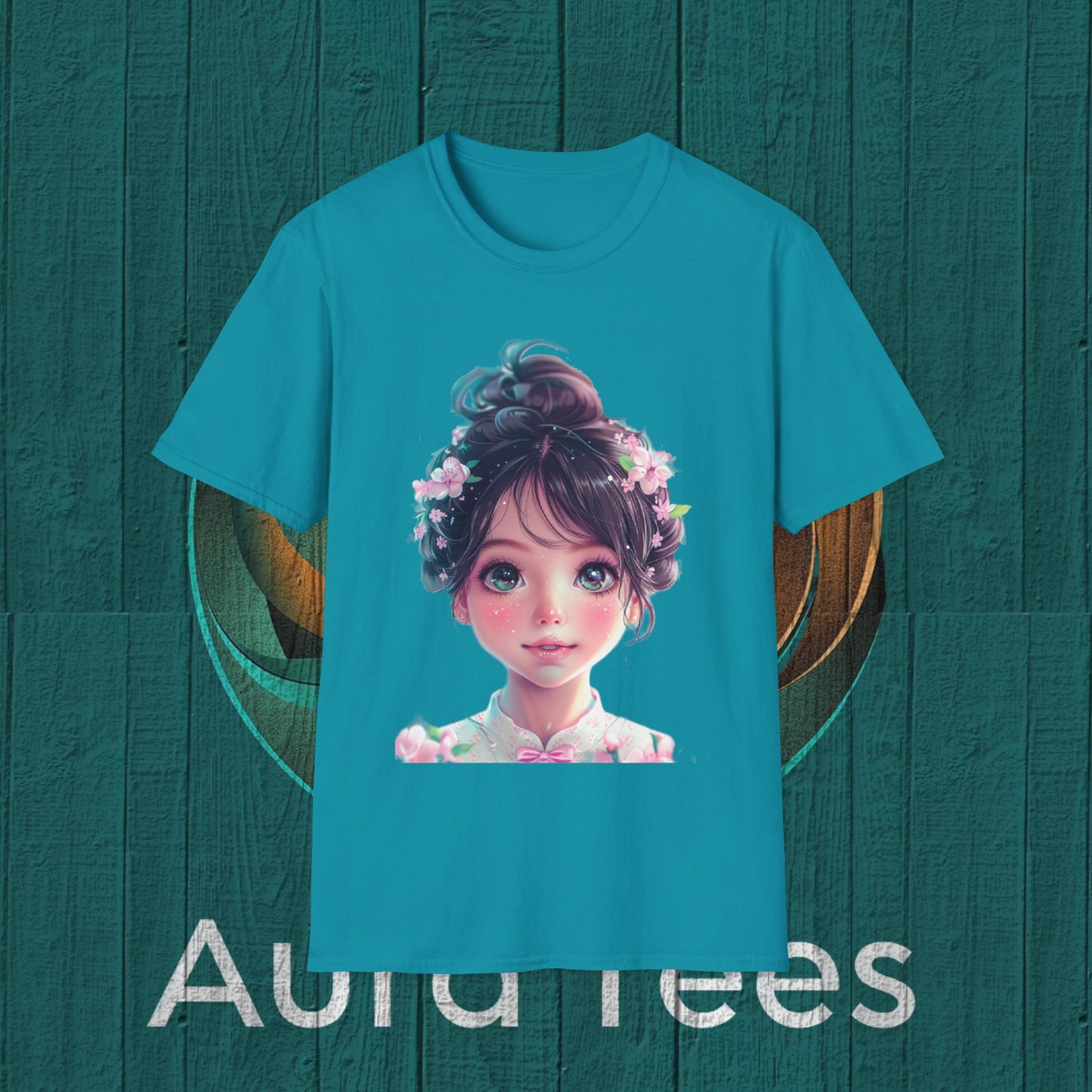 niji cute bishoujo with blossoms tee
