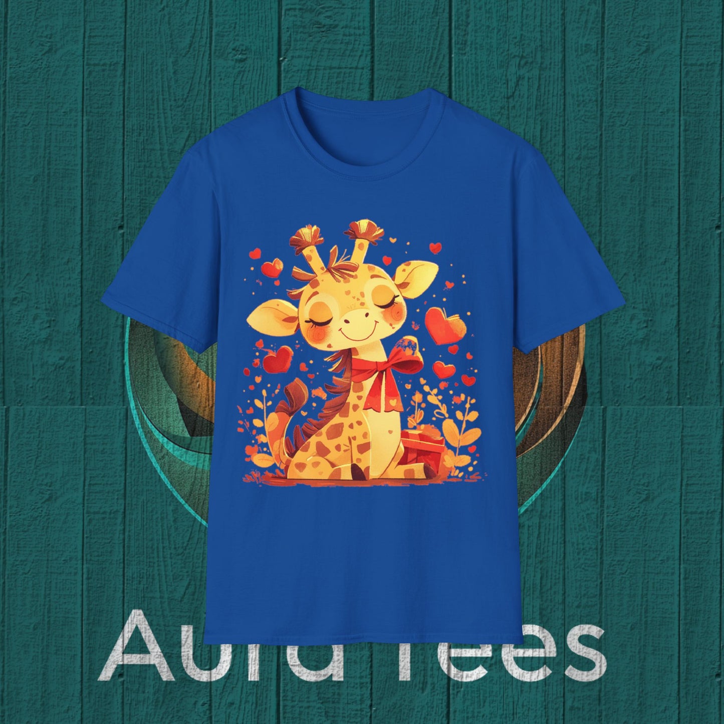kiddie giraffe graphic tee