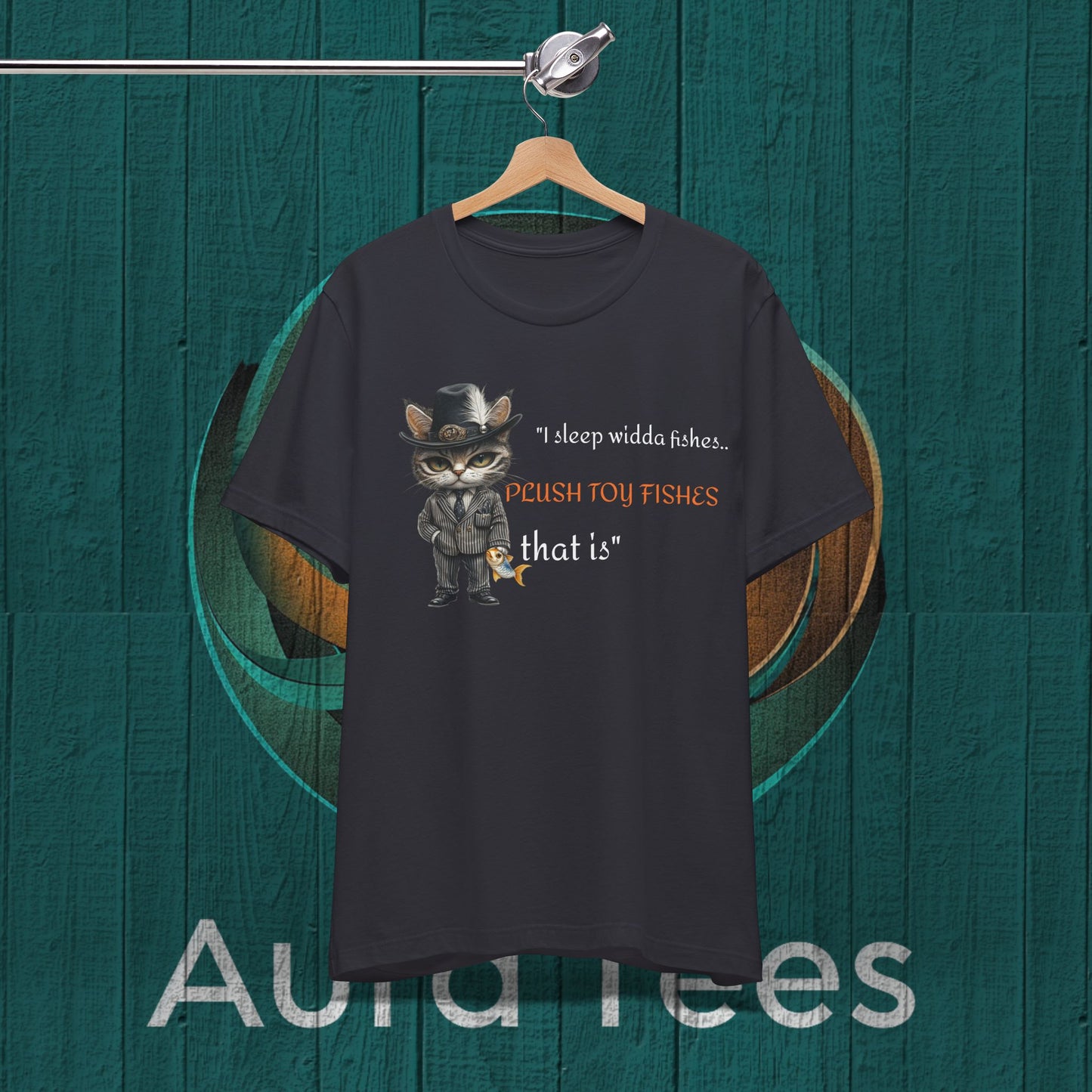 cat mafiso plush fishes tee