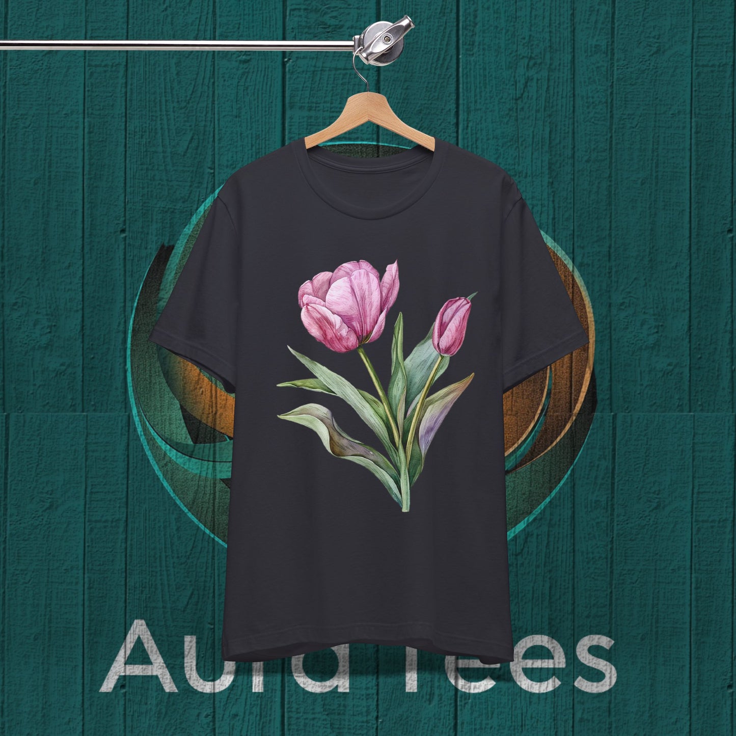 watercolor tulip tee