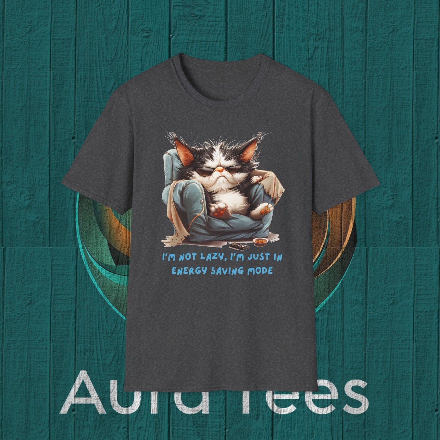 lazy cat tee