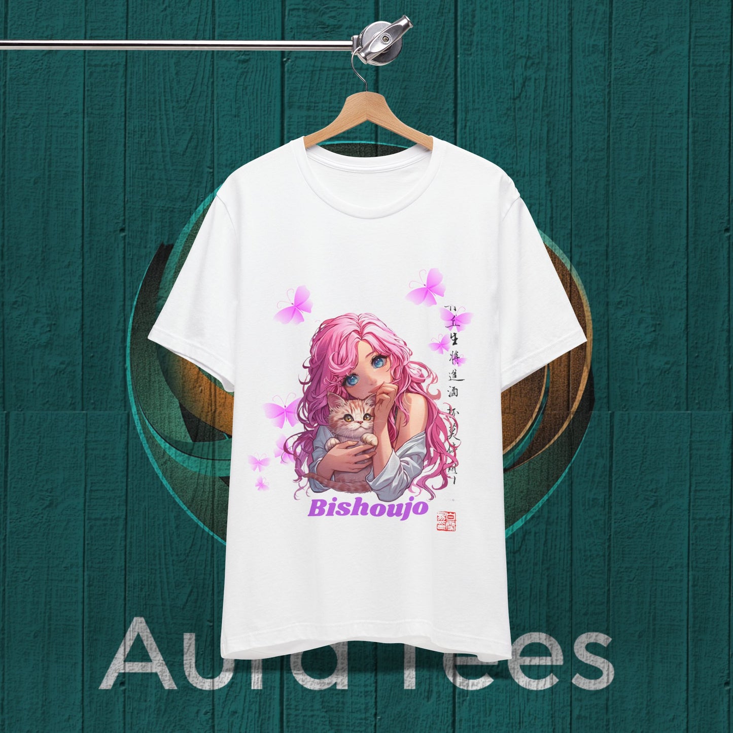 pink bishoujo kitten tee