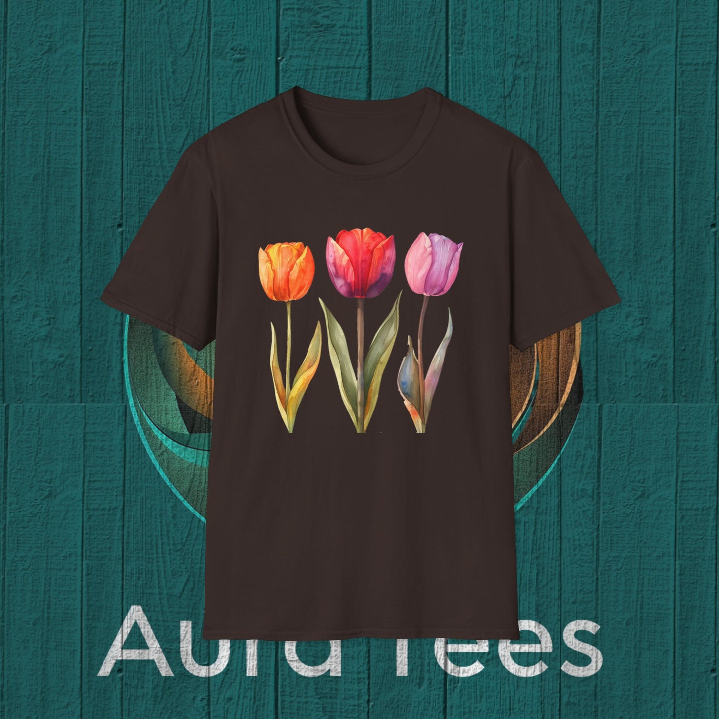 waterolor tulip tee