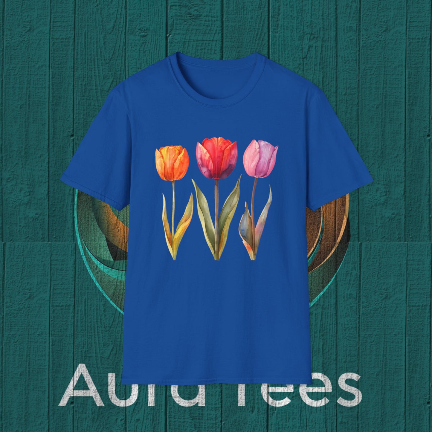 waterolor tulip tee