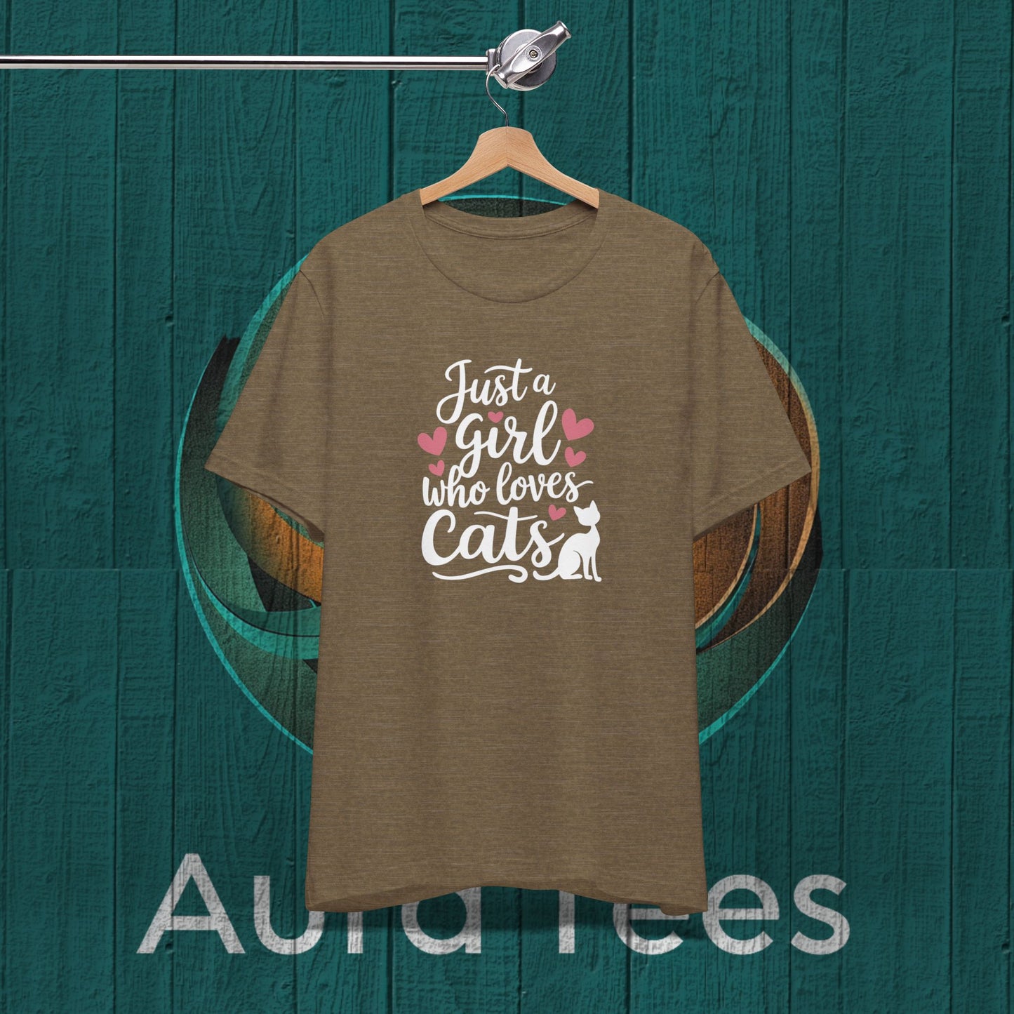 just a girl cats tee