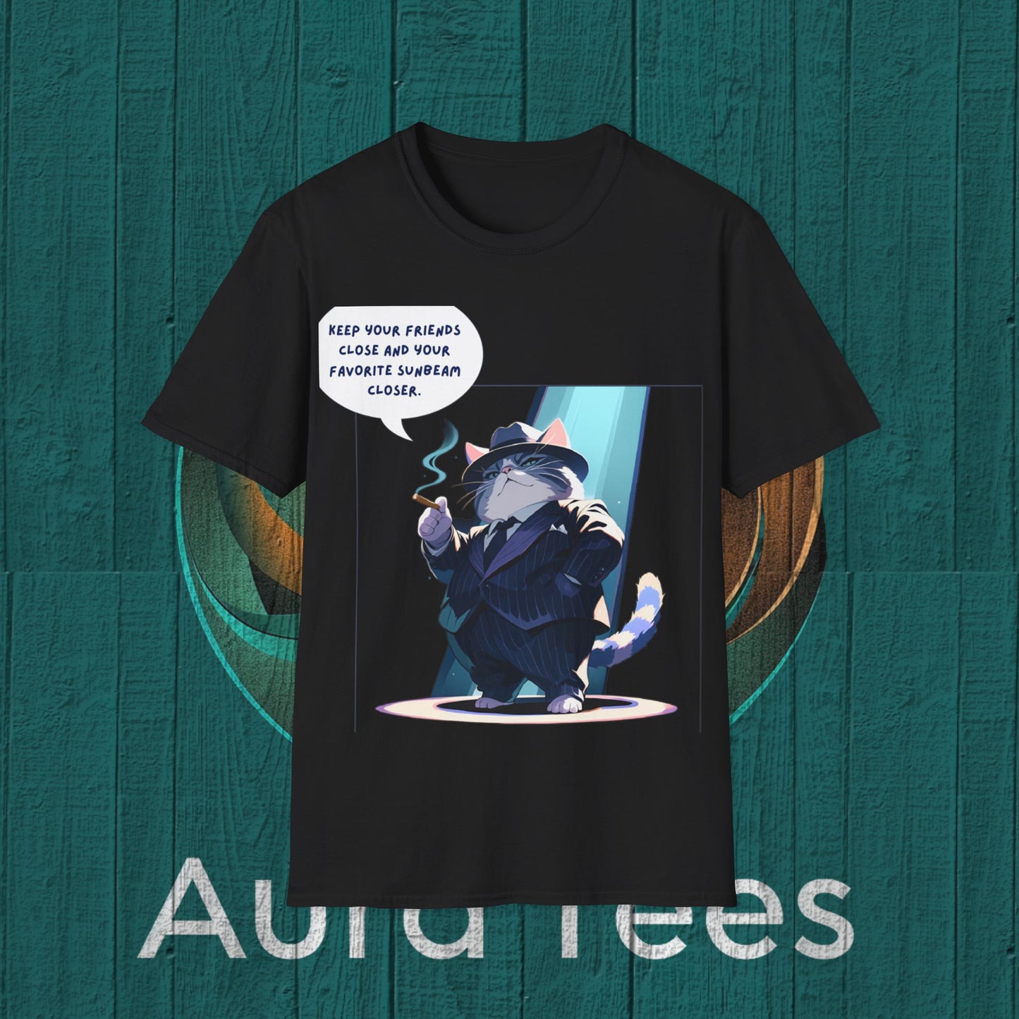cat mafioso sunbeam tee