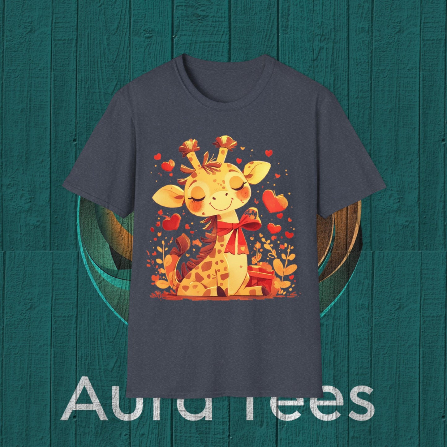 kiddie giraffe graphic tee
