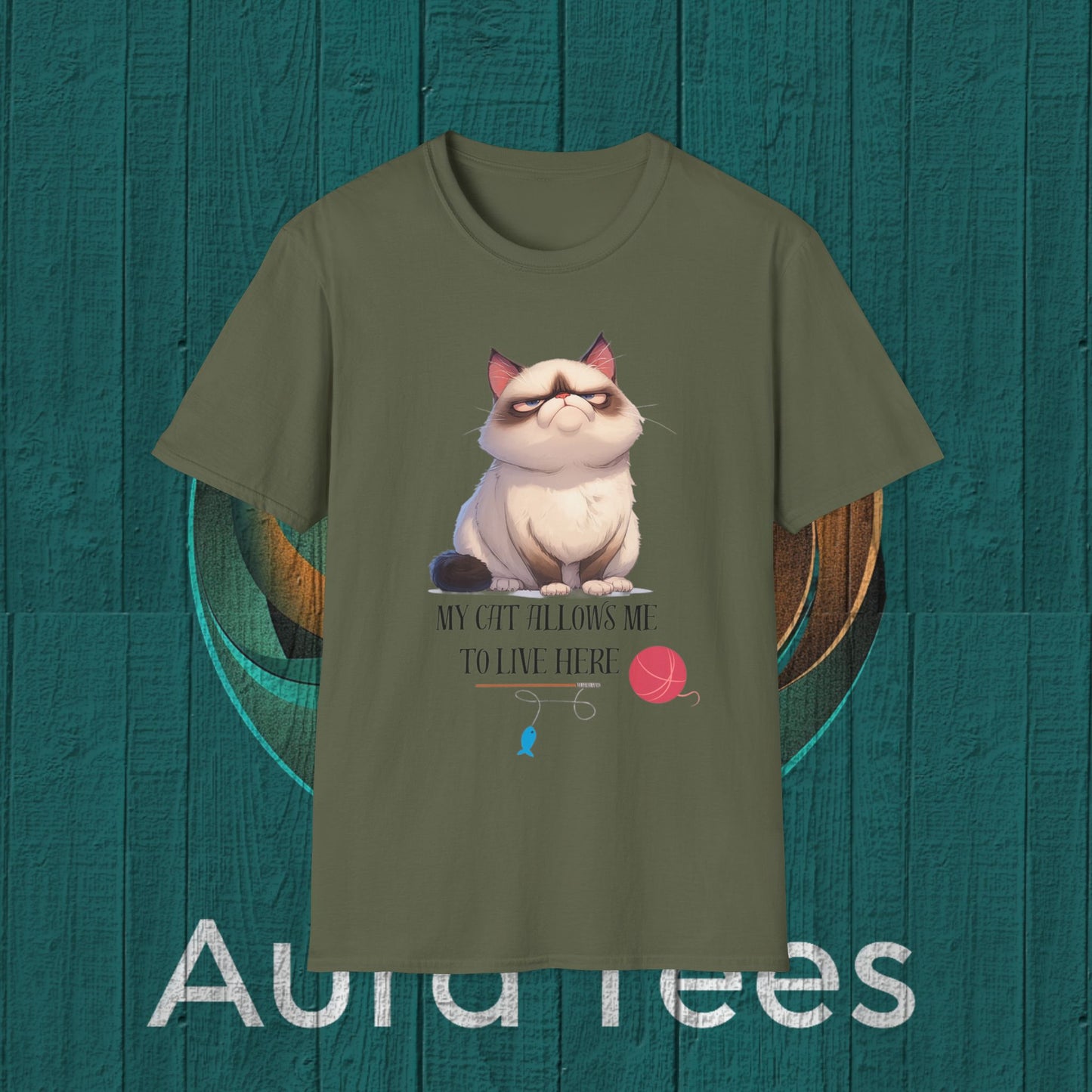 my cat allows me tee