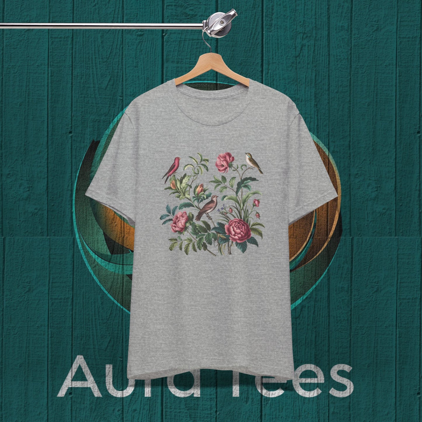 vintage floral birds tee