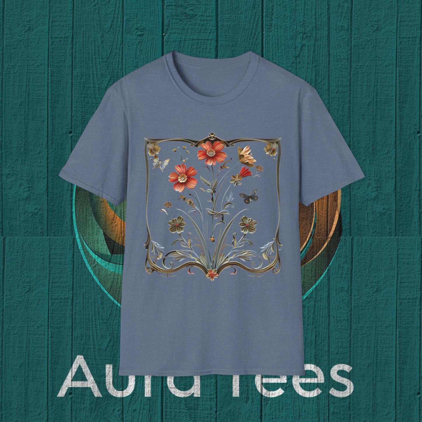 paper quill wild flowers tee