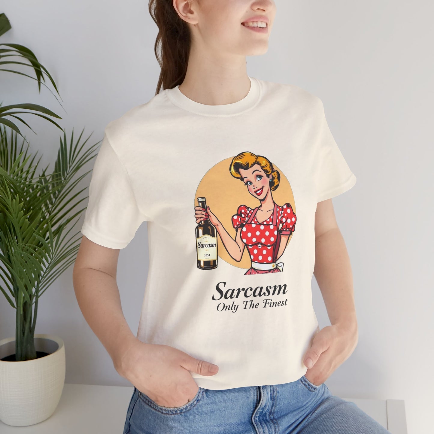 retro housewife sarcasm tee