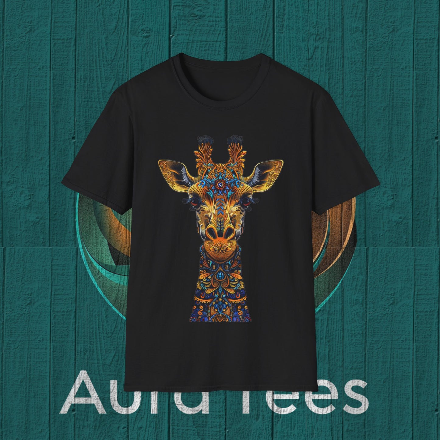 giraffe design tee